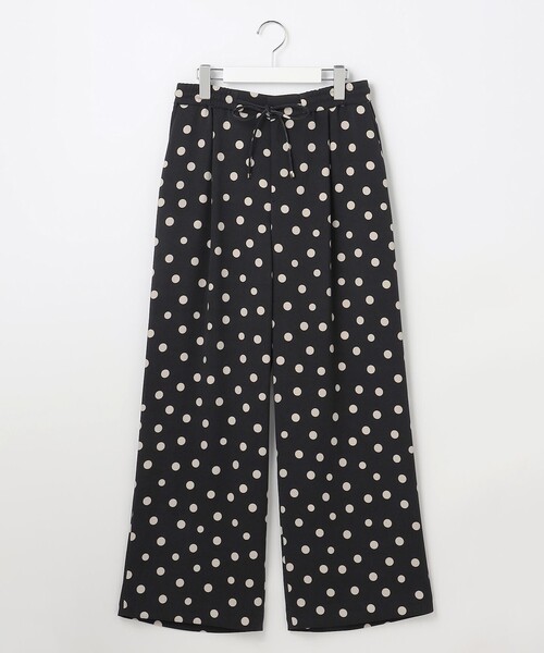 自由区(ジユウク)の「ランダムドットプリント パンツ(その他パンツ・レディース・黄土色系5/ブラック系5・48/46/44)」の9枚目の写真