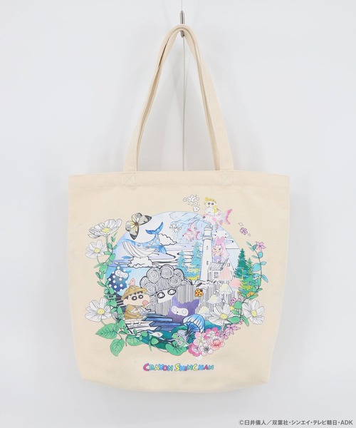 ScoLar(スカラー)の「462022:クレヨンしんちゃん×ScoLar 不思議な夏の花柄バッグ(トートバッグ・レディース・ブラック/アイボリー・FREE)」の12枚目の写真