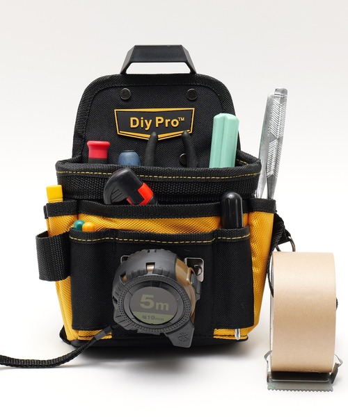 DEVICE(デバイス)の「Diy Pro ツール ウエストバッグ(ボディバッグ/ウエストポーチ・メンズ・ブラック×イエロー・FREE)」の1枚目の写真