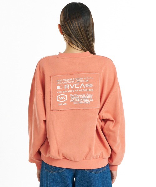RVCA(ルーカ)の「RVCA/ルーカ スウェット BG044003(スウェット・レディース・オレンジ/ブラック/ヘザーグレー・S/M)」の1枚目の写真