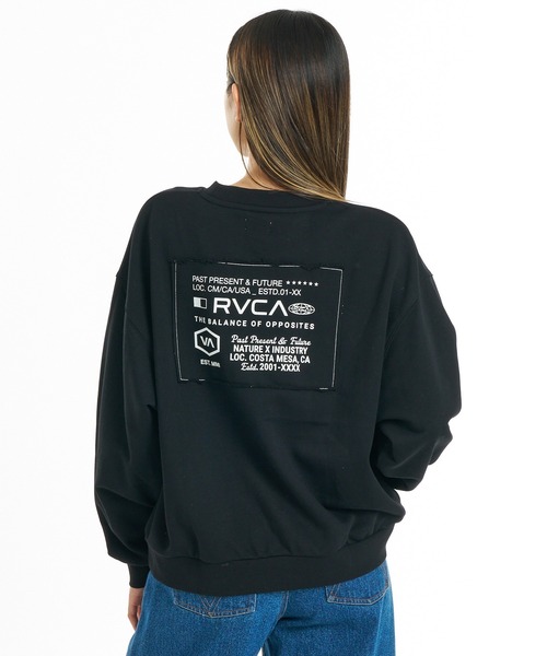 RVCA(ルーカ)の「RVCA/ルーカ スウェット BG044003(スウェット・レディース・オレンジ/ブラック/ヘザーグレー・S/M)」の2枚目の写真