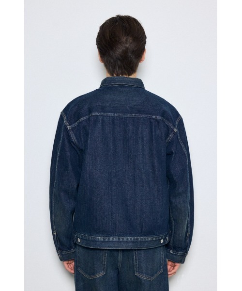 AZUL by moussy(アズールバイマウジー)の「【セットアップ対応】セカンドタイプデニムジャケット 秋服 羽織り 長袖(デニムジャケット・メンズ・ワンウォッシュ/ブルー・MEDIUM/SMALL/LARGE)」の17枚目の写真