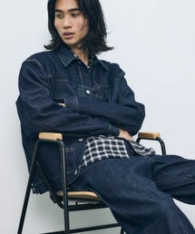 AZUL BY MOUSSY（アズールバイマウジー）の「【セットアップ対応】セカンドタイプデニムジャケット　秋服　羽織り　長袖（デニムジャケット）」