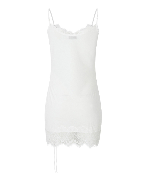 PLEASENOFOLLOW（プリーズノーフォロー）の「Pia Lace Slip Mini Dress (White)（ワンピース・レディース・その他・FREE）」の5枚目の写真