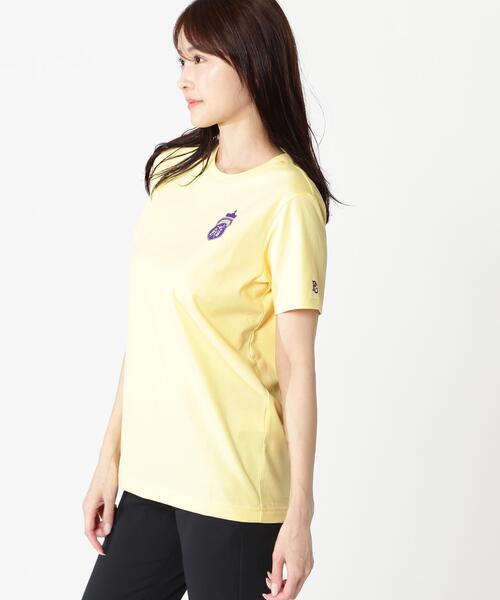 PEARLY GATES(パーリーゲイツ)の「【PEARLY GATES】40/2天竺グレース加工半袖Tシャツ(Tシャツ/カットソー・レディース・ホワイト/イエロー/ネイビー・MEDIUM/SMALL/LARGE)」の8枚目の写真