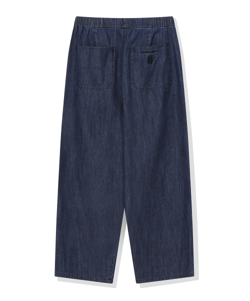 BEENTRILL（ビントリル）の「ライトデニムワイドバンディングパンツ(インディゴ)（その他パンツ・レディース・その他・SMALL/MEDIUM/LARGE/X-LARGE）」の3枚目の写真
