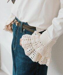RIVE DROITE | 【WEB限定】クロシェカフスカットソー(Tシャツ/カットソー)