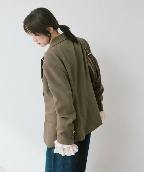 RIVE DROITE(リヴドロワ)の「【WEB限定】クロシェカフスカットソー(Tシャツ/カットソー・レディース・ブラック/オフホワイト・FREE)」の8枚目の写真
