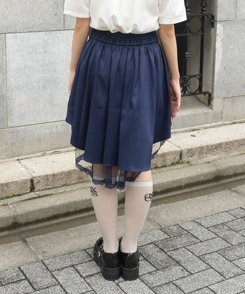 axes femme(アクシーズファム)の「チュール重ねスカパン(その他パンツ・レディース・ネイビー/ブラック・FREE)」の5枚目の写真