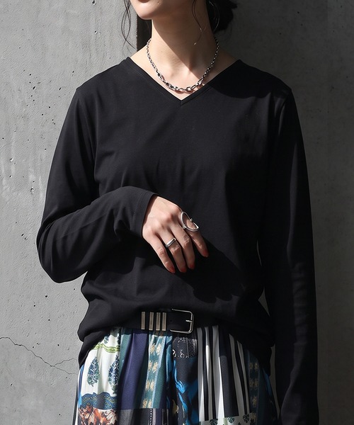 antiqua(アンティカ)の「綿100% 汗染み防止 撥水 吸水 ロンT(Tシャツ/カットソー・レディース・ホワイト系その他2/グレー系その他4/グレー系その他3/グレー系その他2/グレー系その他/ブラック系その他/ベージュ系その他/ブルー系その他/グリーン系その他/ホワイト系その他/ブルー系その他2/グリーン系その他2/ベージュ系その他2/ブラック系その他2・M/XL/L)」の5枚目の写真
