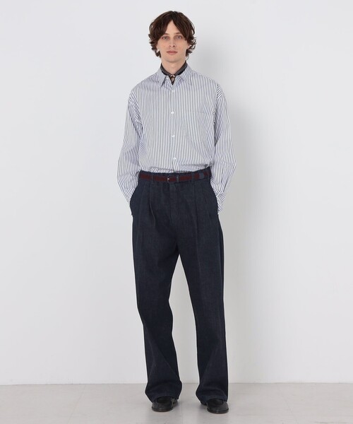 EDWIN(エドウィン)の「【別注】EDWIN レインボーセルビッチデニム 2タックワイドトラウザーズ(デニムパンツ・メンズ・ネイビー・XS/S/M)」の10枚目の写真