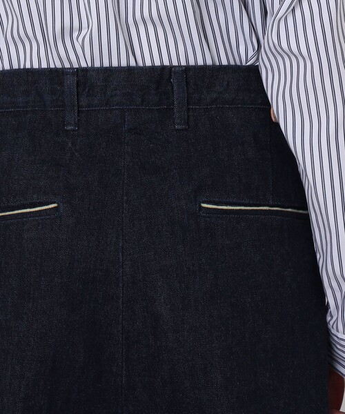 EDWIN(エドウィン)の「【別注】EDWIN レインボーセルビッチデニム 2タックワイドトラウザーズ(デニムパンツ・メンズ・ネイビー・XS/S/M)」の7枚目の写真