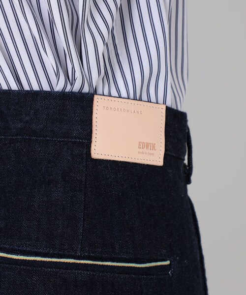 EDWIN(エドウィン)の「【別注】EDWIN レインボーセルビッチデニム 2タックワイドトラウザーズ(デニムパンツ・メンズ・ネイビー・XS/S/M)」の8枚目の写真