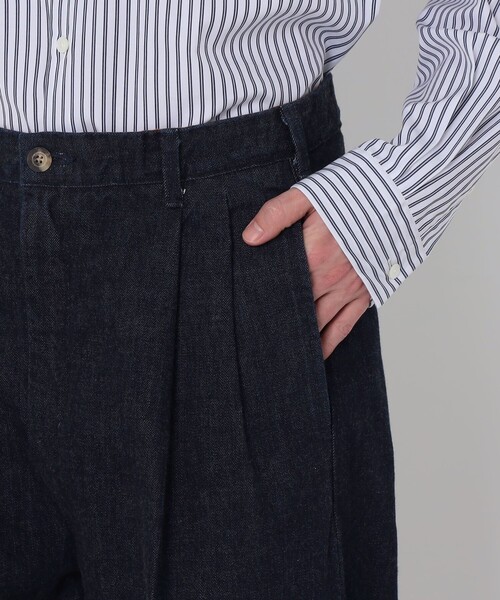 EDWIN(エドウィン)の「【別注】EDWIN レインボーセルビッチデニム 2タックワイドトラウザーズ(デニムパンツ・メンズ・ネイビー・XS/S/M)」の9枚目の写真