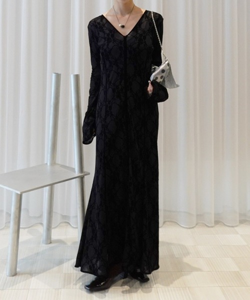 Ameri(�A����)��SHEER FLOCKY MERMAID DRESS(�h���X)