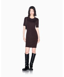 ARMANI EXCHANGE | 【A|X アルマーニ エクスチェンジ】CO ヘビーリブ フィットワンピース(EC限定カラー含)(ワンピース)