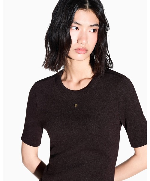 ARMANI EXCHANGE(アルマーニエクスチェンジ)の「【A|X アルマーニ エクスチェンジ】CO ヘビーリブ フィットワンピース(EC限定カラー含)(ワンピース・レディース・ホワイト/ダークブラウン・MEDIUM/LARGE/X-SMALL/X-LARGE/SMALL)」の5枚目の写真