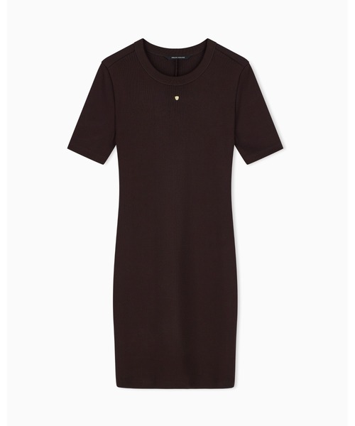 ARMANI EXCHANGE(アルマーニエクスチェンジ)の「【A|X アルマーニ エクスチェンジ】CO ヘビーリブ フィットワンピース(EC限定カラー含)(ワンピース・レディース・ホワイト/ダークブラウン・MEDIUM/LARGE/X-SMALL/X-LARGE/SMALL)」の6枚目の写真