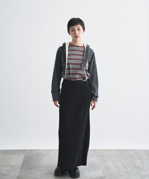 CODE A（コードエー）の「Girls department Club｜BORDER TANK LAYER LS（Tシャツ/カットソー・レディース・ダークブラウン・00）」の3枚目の写真