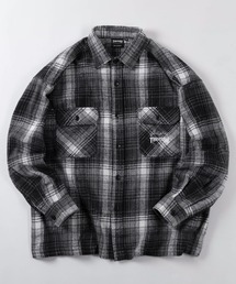 【70】【THRASHER/スラッシャー】ビッグシルエット ヘビーネル チェックシャツ/オーバーサイズ/ライトアウター/ユニセックス/レディース/メンズ