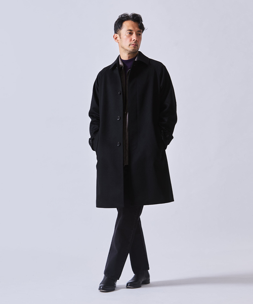 EDIFICE(エディフィス)の「ウールカシミアベルテッドコート(その他アウター・メンズ・ブラック/ベージュ系その他/ダークブルー・44/46/48/50)」の5枚目の写真