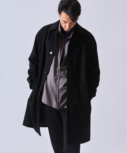 EDIFICE(エディフィス)の「ウールカシミアベルテッドコート(その他アウター・メンズ・ブラック/ベージュ系その他/ダークブルー・44/46/48/50)」の7枚目の写真