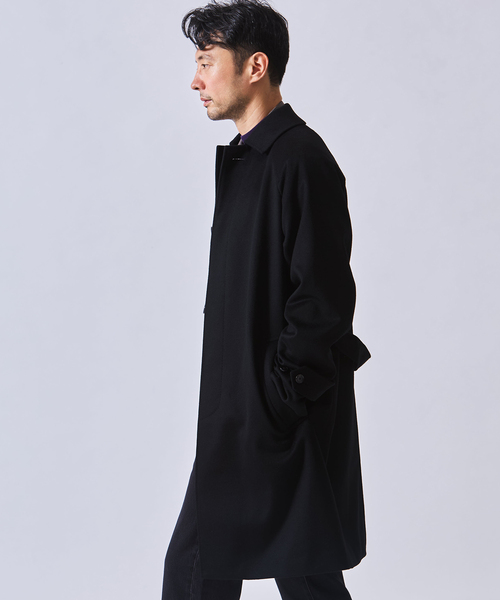 EDIFICE(エディフィス)の「ウールカシミアベルテッドコート(その他アウター・メンズ・ブラック/ベージュ系その他/ダークブルー・44/46/48/50)」の9枚目の写真