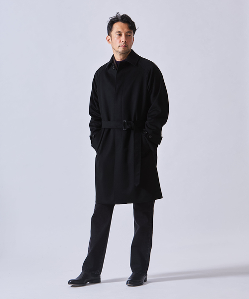 EDIFICE(エディフィス)の「ウールカシミアベルテッドコート(その他アウター・メンズ・ブラック/ベージュ系その他/ダークブルー・44/46/48/50)」の12枚目の写真