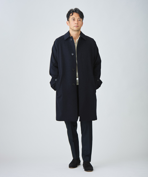 EDIFICE(エディフィス)の「ウールカシミアベルテッドコート(その他アウター・メンズ・ブラック/ベージュ系その他/ダークブルー・44/46/48/50)」の16枚目の写真