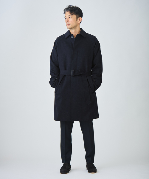 EDIFICE(エディフィス)の「ウールカシミアベルテッドコート(その他アウター・メンズ・ブラック/ベージュ系その他/ダークブルー・44/46/48/50)」の17枚目の写真