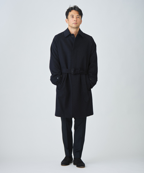 EDIFICE(エディフィス)の「ウールカシミアベルテッドコート(その他アウター・メンズ・ブラック/ベージュ系その他/ダークブルー・44/46/48/50)」の18枚目の写真