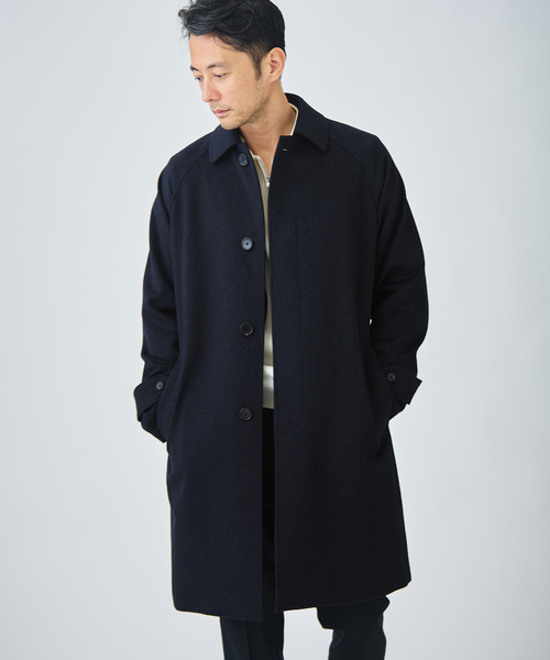 EDIFICE(エディフィス)の「ウールカシミアベルテッドコート(その他アウター・メンズ・ブラック/ベージュ系その他/ダークブルー・44/46/48/50)」の20枚目の写真