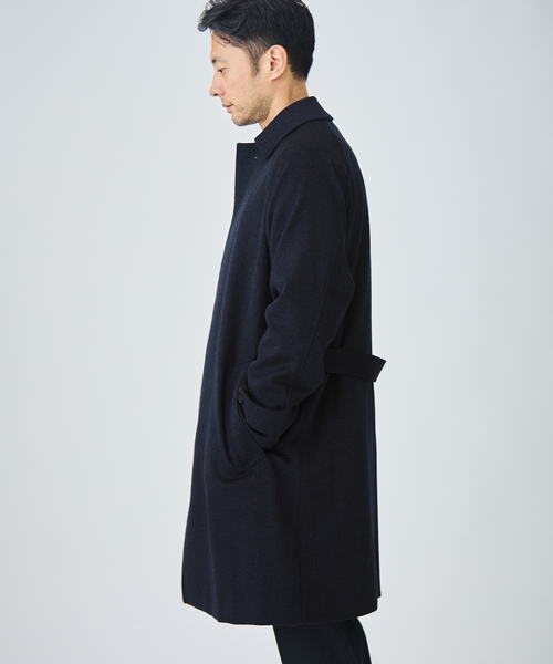 EDIFICE(エディフィス)の「ウールカシミアベルテッドコート(その他アウター・メンズ・ブラック/ベージュ系その他/ダークブルー・44/46/48/50)」の22枚目の写真