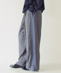 《UNISEX》チェックワイドパンツ
