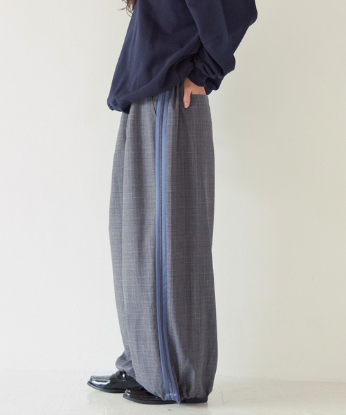 PBLIM(ページボーイリム)の「《UNISEX》チェックワイドパンツ(その他パンツ・レディース・グレー/ターコイズブルー・LARGE/MEDIUM)」の6枚目の写真