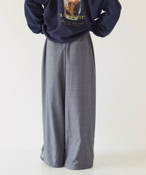 PBLIM(ページボーイリム)の「《UNISEX》チェックワイドパンツ(その他パンツ・レディース・グレー/ターコイズブルー・LARGE/MEDIUM)」の7枚目の写真