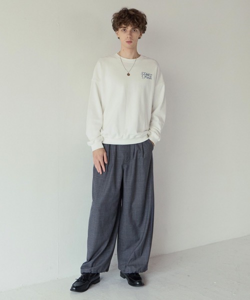 PBLIM(ページボーイリム)の「《UNISEX》チェックワイドパンツ(その他パンツ・レディース・グレー/ターコイズブルー・LARGE/MEDIUM)」の12枚目の写真