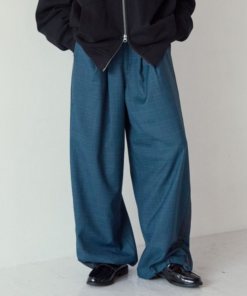PBLIM(ページボーイリム)の「《UNISEX》チェックワイドパンツ(その他パンツ・レディース・グレー/ターコイズブルー・LARGE/MEDIUM)」の14枚目の写真