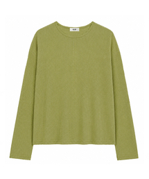 GCLIP（ジクリップ）の「クルーネックワッフルセミクロップロングスリーブTシャツ5カラー（Tシャツ/カットソー）」