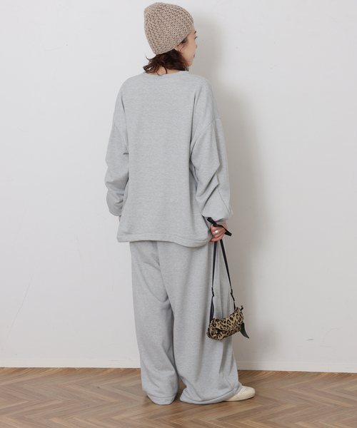 JOURNAL STANDARD LUXE(ジャーナルスタンダード ラックス)の「エアウラケ ワイドパンツ(スウェットパンツ・レディース・ブラック/グレー・FREE)」の18枚目の写真