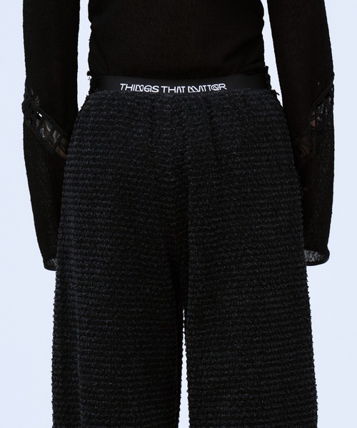 THINGS THAT MATTER(シングス ザット マター)の「PUNCHING DENIM TWEEDY PANTS / パンチング デニム ツイーディ パンツ(デニムパンツ・レディース・ブルー/ブラック・2/1)」の19枚目の写真