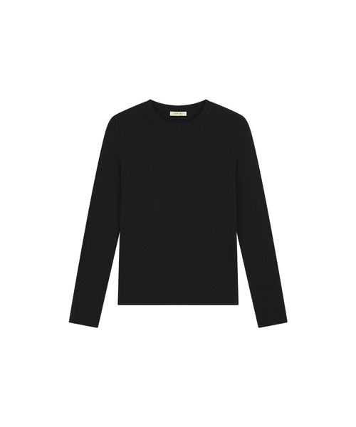 SIYAZU(シヤジュ)の「SITP5308 ソフトベーシック Tシャツ_Black(Tシャツ/カットソー・レディース・ブラック・FREE)」の1枚目の写真