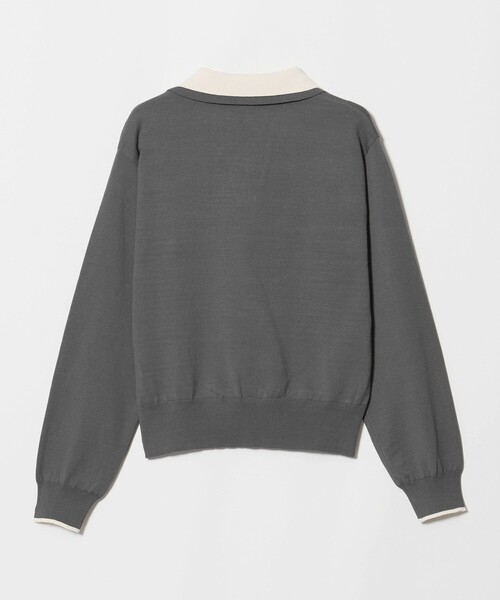 A DAY IN THE LIFE UNITED ARROWS（アデイインザライフユナイテッドアローズ）の「レイヤードカラー スキッパーニット ‐ウォッシャブル‐ ＜A DAY IN THE LIFE＞（ニット/セーター・レディース・ネイビー/ベージュ/ダークグレー・FREE）」の9枚目の写真