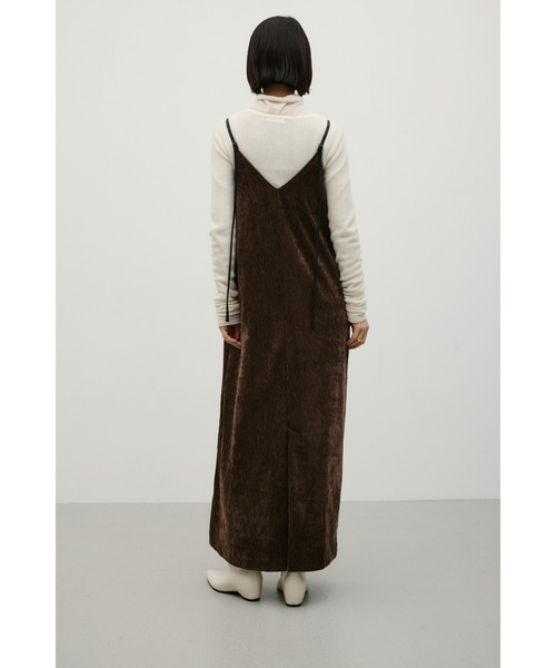 STYLEMIXER(スタイルミキサー)の「パイピングベロアキャミワンピース(ワンピース・レディース・カーキ/ブラウン/ブラック・MEDIUM/SMALL)」の15枚目の写真