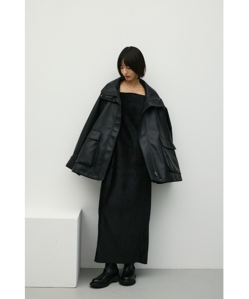 STYLEMIXER(スタイルミキサー)の「パイピングベロアキャミワンピース(ワンピース・レディース・カーキ/ブラウン/ブラック・MEDIUM/SMALL)」の19枚目の写真