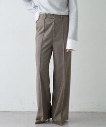 【Drawing Numbers】チェックノータックワイドパンツ/セットアップ可