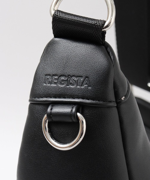 REGiSTA(レジスタ)の「スプリットレザー(牛床革) スリングバッグ ショルダーバッグ(ボディバッグ/ウエストポーチ・メンズ・ブラック系その他/ブラック・FREE)」の17枚目の写真