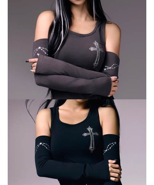 REPIVV（レピヴ）の「Ice on My Top (Black)（Tシャツ/カットソー・レディース・その他・FREE）」の2枚目の写真
