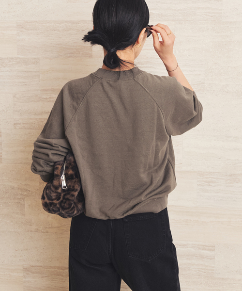 plage（プラージュ）の「コットンカシミヤ裏毛プルオーバー（Tシャツ/カットソー・レディース・ブラウン/ホワイト・FREE）」の20枚目の写真
