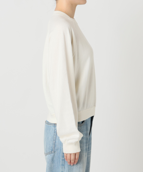 plage（プラージュ）の「コットンカシミヤ裏毛プルオーバー（Tシャツ/カットソー・レディース・ブラウン/ホワイト・FREE）」の4枚目の写真